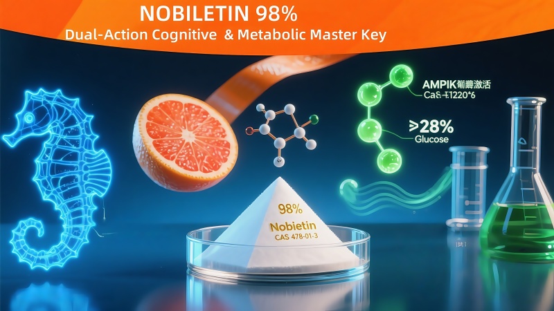 Redefiniendo la innovación nutracéutica: Nobiletin 98%: el producto de doble acción para la vitalidad cognitiva y el dominio metabólico